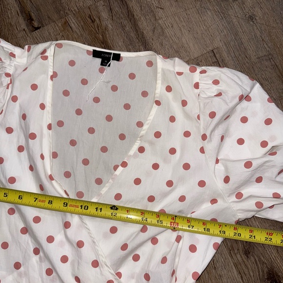 J. Crew • Puff Sleeve Cotton Poplin Wrap Dress - Picture 12 of 12